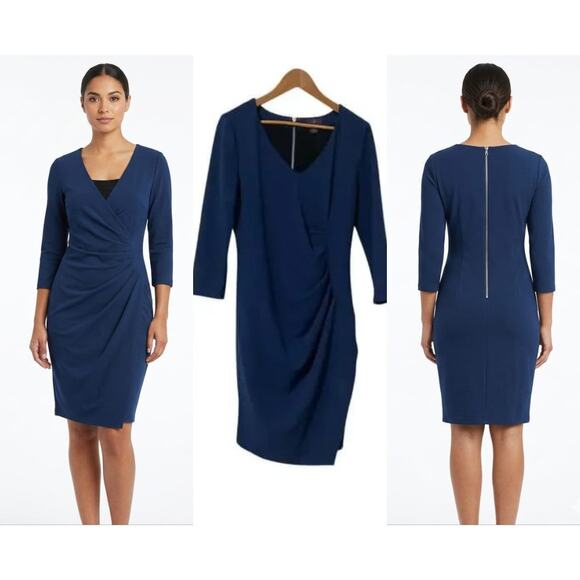 N x D Dresses & Skirts - V-neck dress with sleeves by N x D